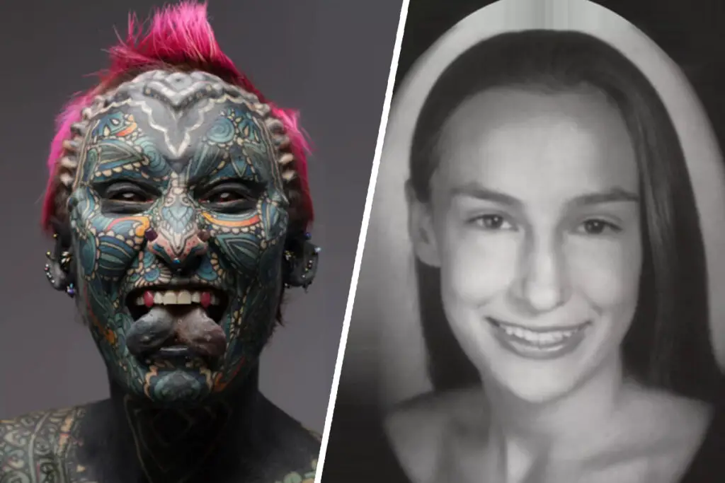 The World’s Most Tattooed Woman with 99.8% Body Coverage