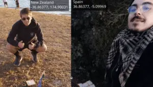 Two Men, 20,000km Apart, Create an ‘Earth Sandwich’