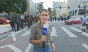 Australian journalist Shot by rubber bullet during violent LA protests