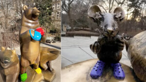 Unemployed Artist Brings Whimsy to NYC with Croc-Clad Statues