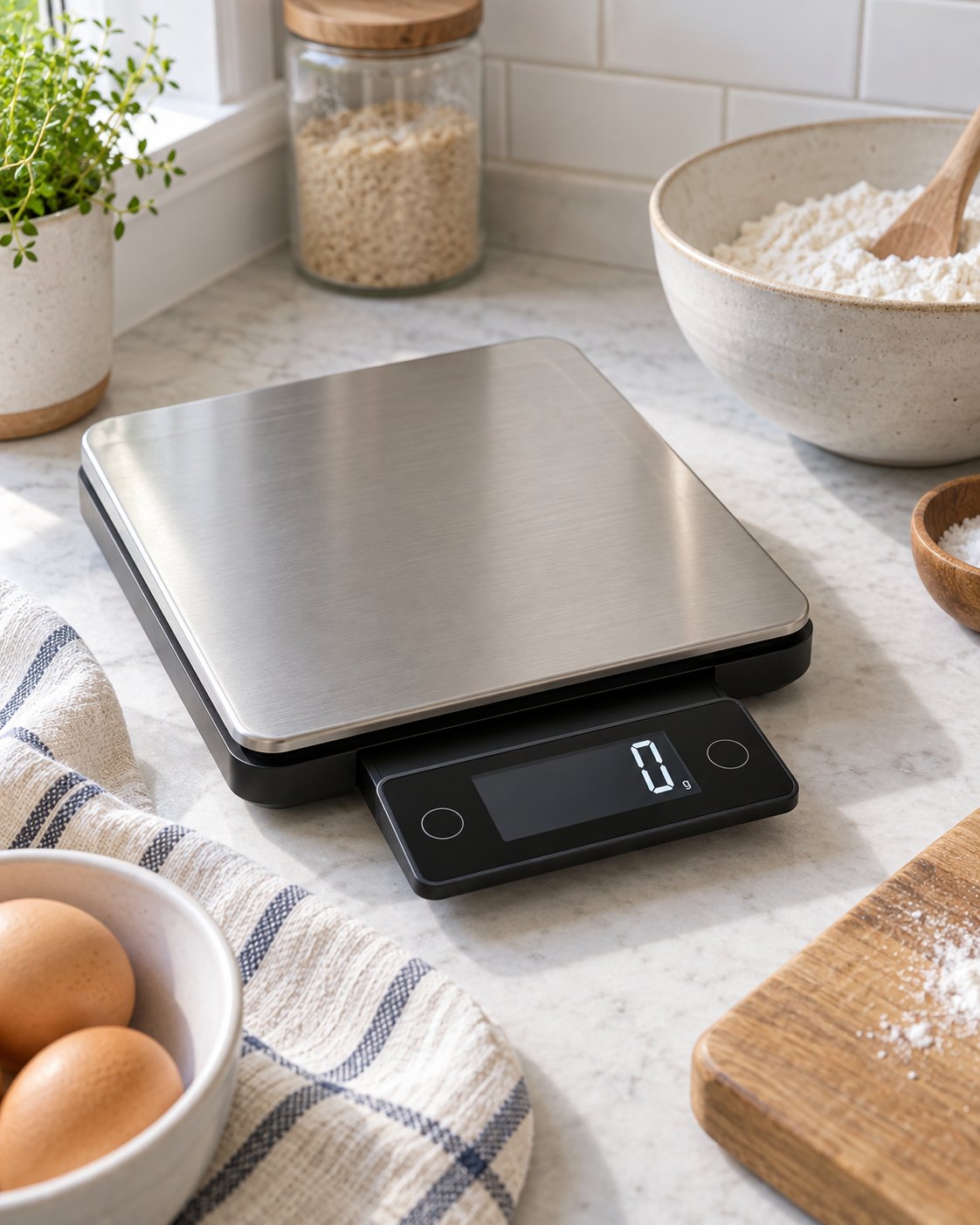 OXO pull-out display kitchen scale approximation
