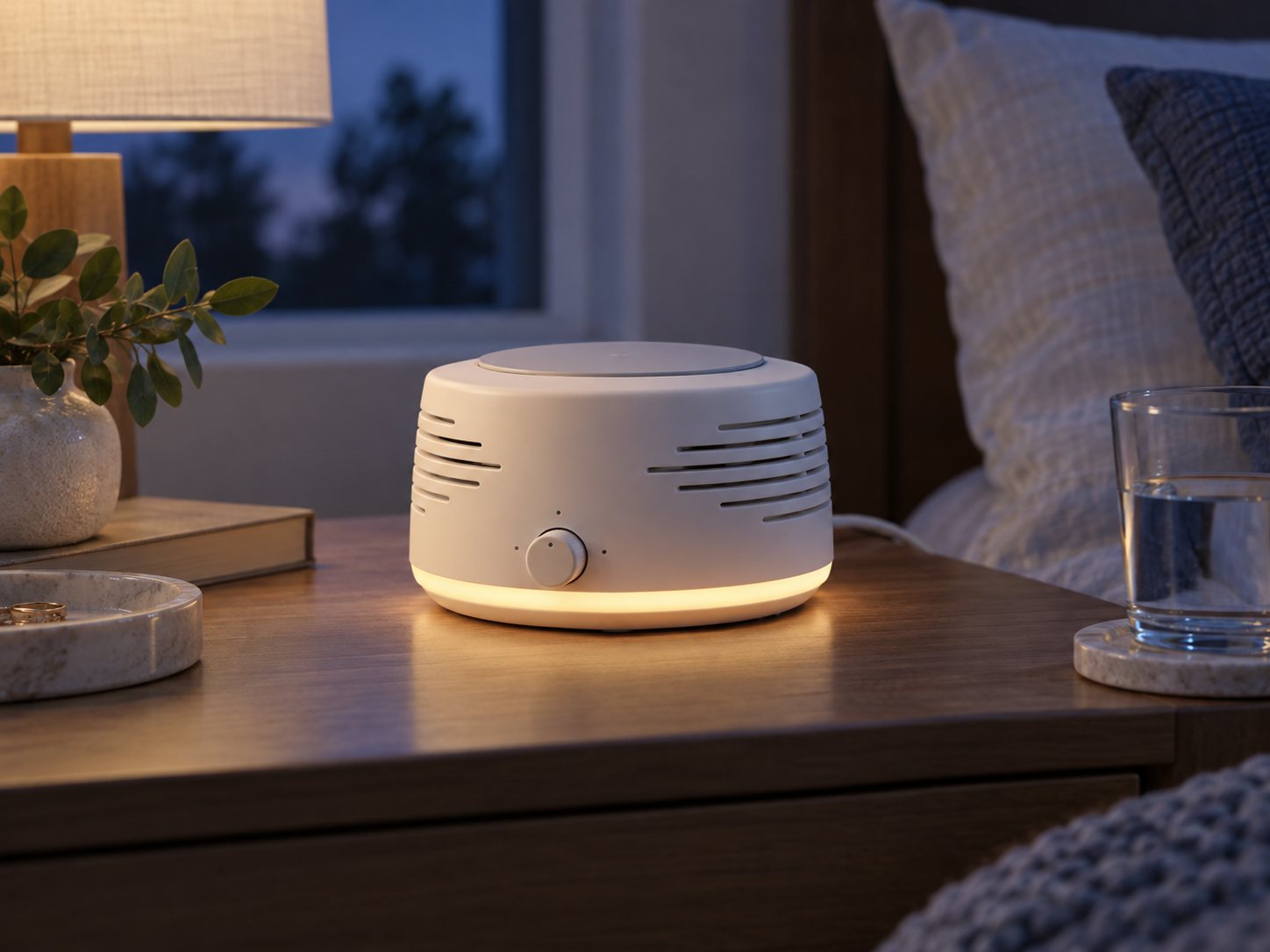 Yogasleep Dohm Nova white sound machine approximation with night light