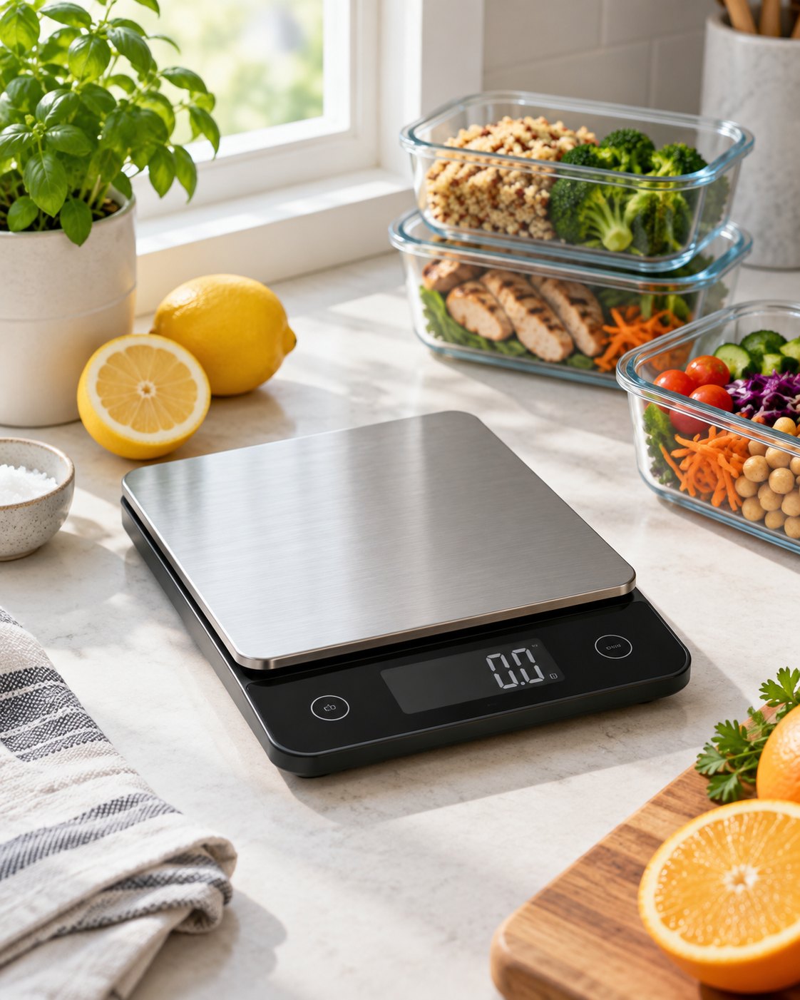 CROWNFUL 33-pound rechargeable food scale approximation