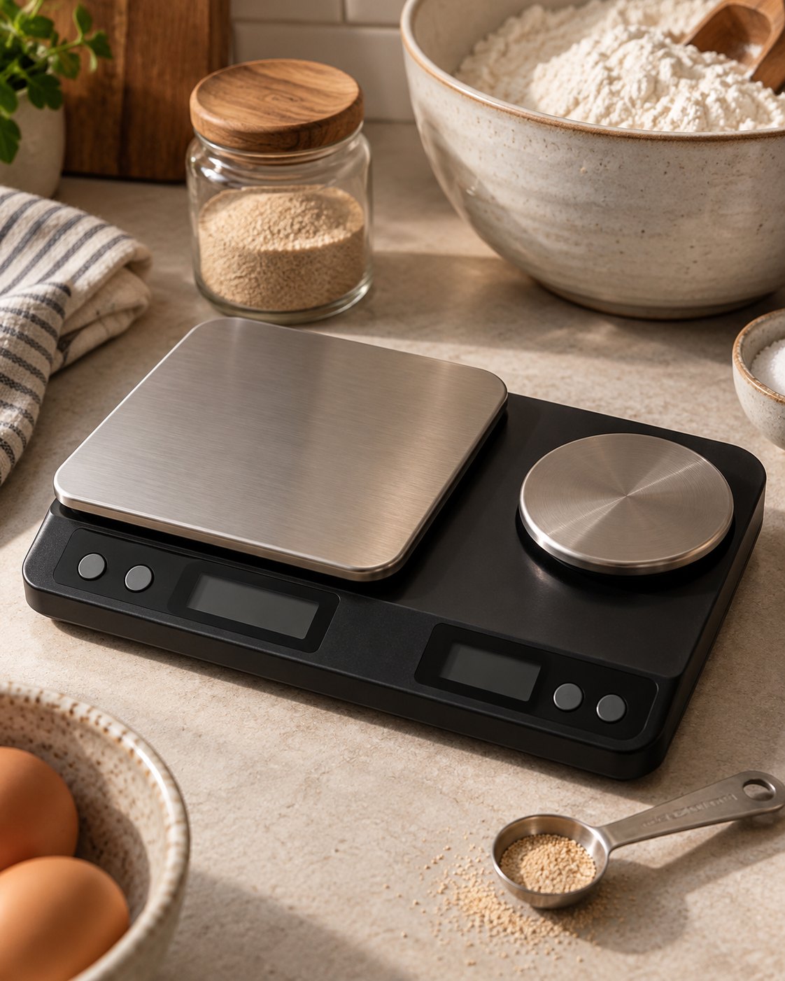 KitchenAid KQ909 dual-platform scale approximation